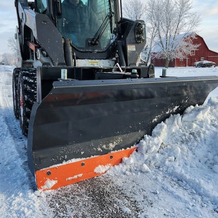 60" Skid Steer Dozer Blade Snow Pusher, Bolt-On Cut Edge, Skid Shoes, Left & Right, TMG-DB60 TMG Industrial