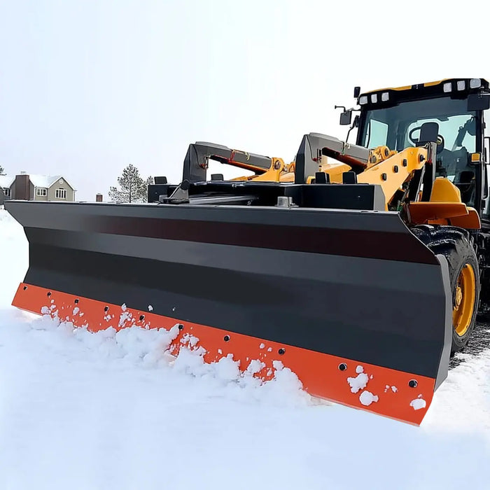 94" Skid Steer Dozer Blade/Snow Plow Pusher, 30° Left & Right, Bolt-On Cutting Edge, Adjustable Skid Shoes, Universal Quick Mount, TMG-DB94 TMG Industrial
