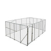 6 x 6 m Outdoor Dog Kennel Playpen with Locking Gate, 1.85 m Chain-link Fence, TMG-DCP2020