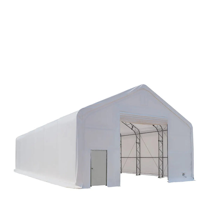 30' x 60' Dual Truss Storage Shelter with Heavy Duty 17 oz PVC Cover & Drive Through Doors TMG-DT3062 - TMG Industrial