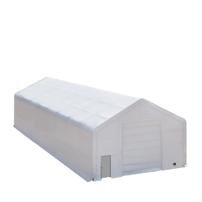 30' x 80' Dual Truss Storage Shelter with Heavy Duty 17 oz PVC Cover & Drive Through Doors, TMG-DT3082 (Previously TMG-DT3081) - TMG Industrial