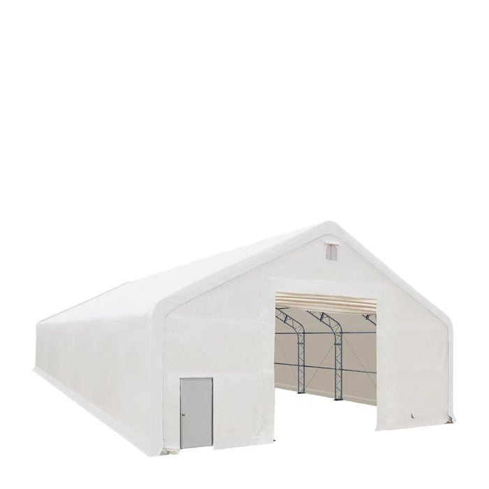 40' x 80' Dual Truss Storage Shelter with Heavy Duty 21 oz PVC Cover & Drive Through Doors, TMG-DT4082 (Previously DT4081) TMG Industrial