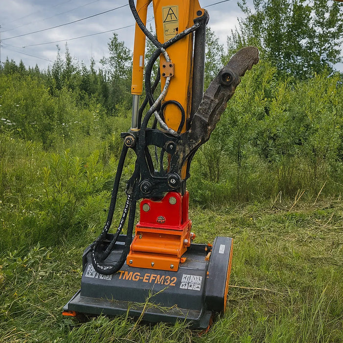 32" Flail Mower Brush Cutter for Mini to Midsize Excavators and Backhoes TMG-EFM32 TMG Industrial