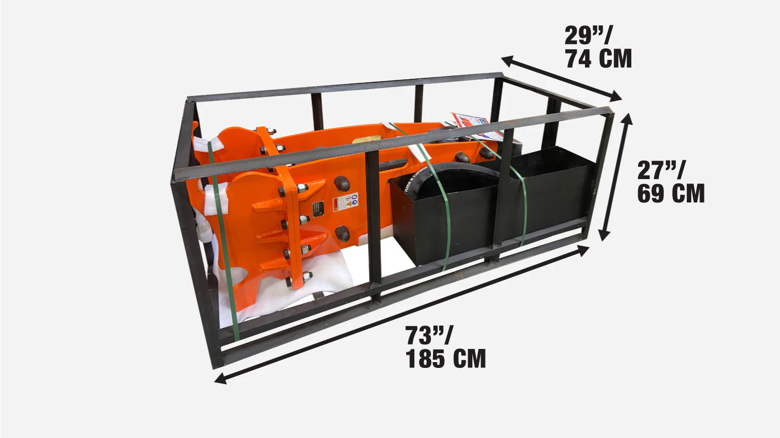 Hydraulic Breaker for 10–15 Ton Excavators, Quick-Change Lugging, TMG-HB150Q-shipping-info-image