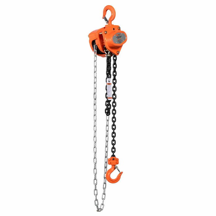 TMG Industrial 0.5 Ton 10’ Lift Chain Hoist, 360° Swivel Hook, ASME B30.16, TMG-AHC0