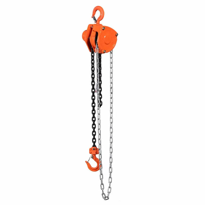TMG Industrial 0.5 Ton 10’ Lift Chain Hoist, 360° Swivel Hook, ASME B30.16, TMG-AHC0