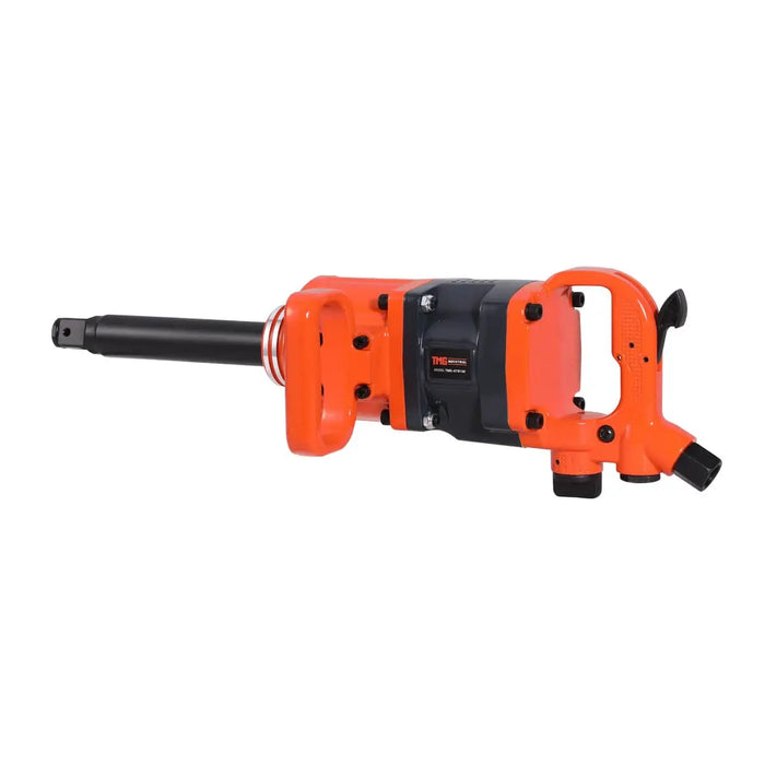 TMG Industrial 1” Drive 1630 ft-lb Pneumatic Extended Impact Wrench Hammer, Aluminum Alloy Housing, 8” Anvil, 175 PSI, TMG-ATW16E