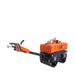 TMG Industrial 1-Ton Walk-Behind Double Drum Vibratory Roller, 13 HP Honda GX390 Gasoline Engine, 14” Drum, 3800 lb Compaction Force, Electromagnetic Clutch, Integrated Control Handle, TMG-MVR30