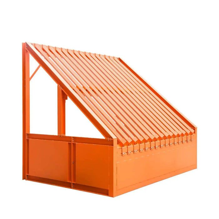 TMG Industrial 10’ Heavy Duty Static Grizzly Rock Screen, Adjustable Bolt-On Deck Bars, 4” x 4” I-Beams, 5000 lb Load Capacity, TMG-RS10