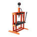 TMG Industrial 10 Ton Capacity Hydraulic Shop Press, Long Lever Manual Operation, 3 Bed Height Positions, TMG-ASP10