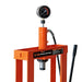 TMG Industrial 10 Ton Capacity Hydraulic Shop Press, Long Lever Manual Operation, 3 Bed Height Positions, TMG-ASP10