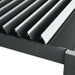 TMG Industrial 10’ x 10’ Louvre Pergola, Water Resistant Flat Roof, Integrated Gutter System, Aluminum Frame, Powdered Coating, TMG-LPG08