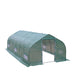 TMG Industrial 10’ x 20’ Tunnel Greenhouse Grow Tent w/Ripstop Leno Cover, Cold Frame, Roll-Up Mesh Windows, Peak Roof, TMG-GH1020P