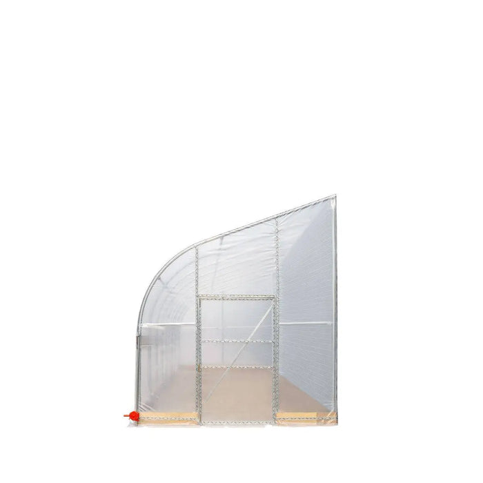TMG Industrial 10’ x 40’ Lean-To Greenhouse Grow Tent w/6 Mil Clear EVA Plastic Film, Cold Frame, Hand Crank Roll-Up Side, 6-½’ Sidewall, TMG-GHL1040