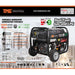 TMG Industrial 10,000-Watt Dual Fuel Generator (Gasoline and LPG) with Electric Start, 8.5 Hour Run Time, TMG-10000GED