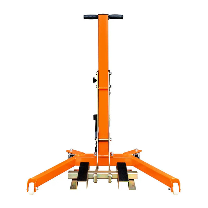 TMG Industrial 1100-lb Mobile Motorcycle Lift, 18” Max. Lift Height, Wide Base Platform, Foot Pedal Operation, Hydraulic Pump, TMG-ALM50
