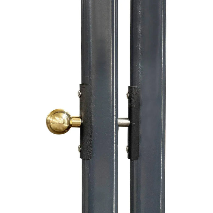 TMG Industrial 12’ Horse Stall Bamboo Panel, Vertical Bar Top, Front panel c/w Window/Feeder and Sliding Door, TMG-FHS13A and FHS13B