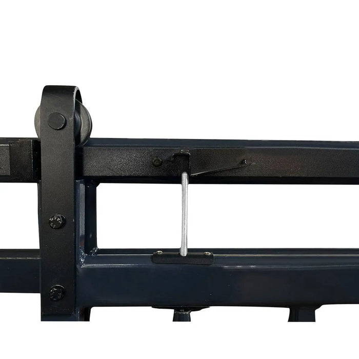 TMG Industrial 12’ Horse Stall Pine Lumber Panel, Vertical Bar Top & Wood-Filled Bottom, Front panel c/w Window/Feeder and Sliding Door, TMG-FHS12A and FHS12B