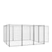 TMG Industrial 12’ x 12’ Galvanized Dog Kennel, Easy Assembly, Weather-Resistant, TMG-DCP12