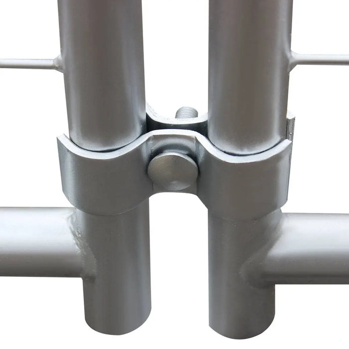 TMG Industrial 12’ x 12’ Galvanized Dog Kennel, Easy Assembly, Weather-Resistant, TMG-DCP12