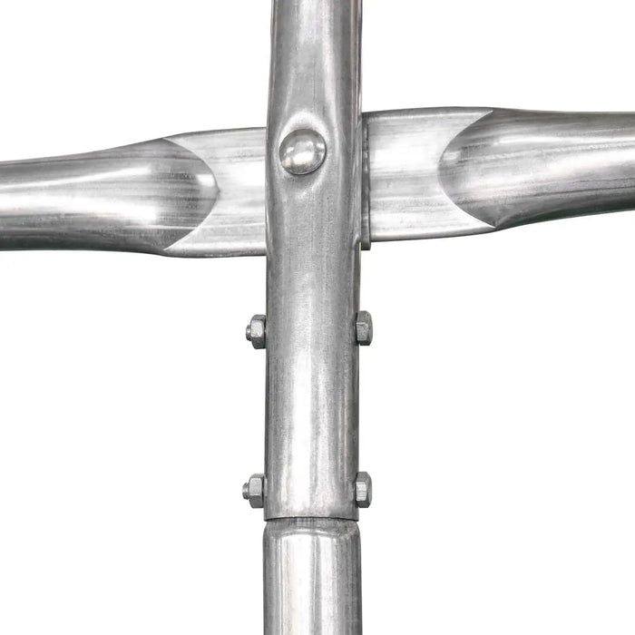 TMG Industrial 12’ x 20’ Car Shelter w/Rounded Roof & Heavy-Duty 11 OZ PE Fabric Cover, Galvanized Steel Frame, Fabric front roll-up door, TMG-ST1220R