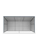TMG Industrial 12’ x 20’ Galvanized Metal Livestock Shed, 240 Sq-Ft, 27 GA Corrugated Panels, Sliding Skid Mount, TMG-MSL1220