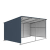12 x 20 Horse Run-In Shed with Portable Skid Mount and Wide Front Opening for Livestock Shelter TMG-MSL1220