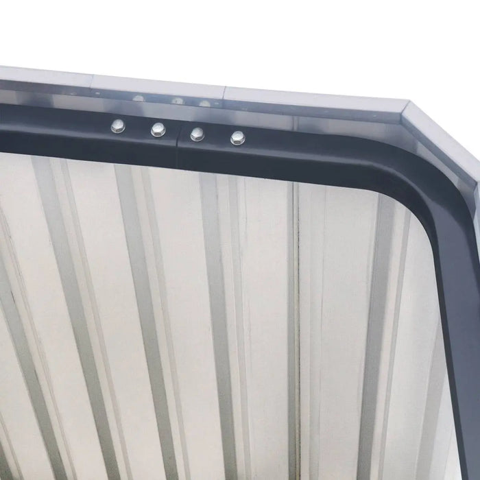 TMG Industrial 12’ x 20’ Metal Shed Carport with 8’ Open Sidewalls, TMG-MSC1220