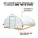 TMG Industrial 12’ x 20’ Tunnel Greenhouse Grow Tent w/6 Mil Clear EVA Plastic Film, Cold Frame, Hand Crank Roll-Up Sides, Peak Ceiling Roof, TMG-GH1220