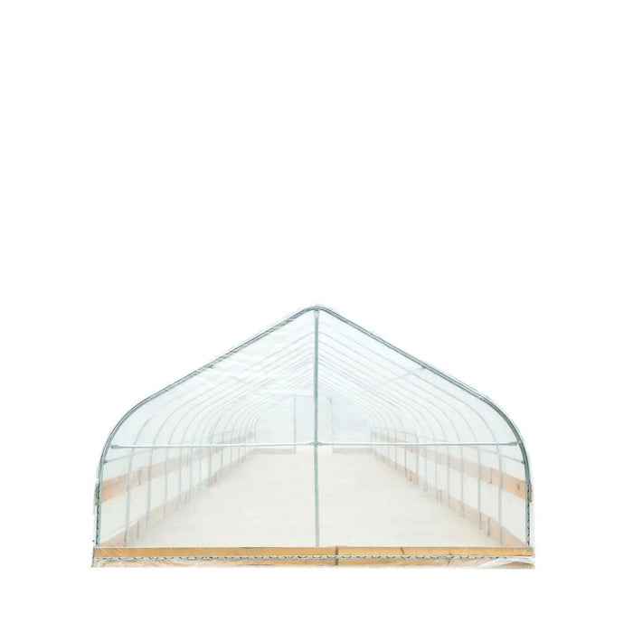 TMG Industrial 12’ x 60’ Tunnel Greenhouse Grow Tent w/6 Mil Clear EVA Plastic Film, Cold Frame, Hand Crank Roll-Up Sides, Peak Ceiling Roof, TMG-GH1260