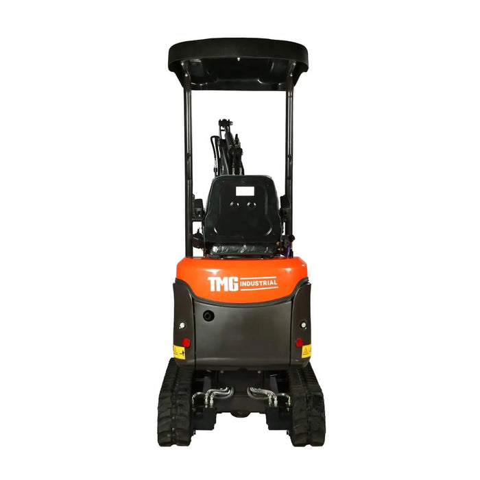 TMG Industrial 1200 KG Mini Compact Excavator, 14 HP Kubota Diesel, KDK Pump, Eaton Motor, Zero Tail Overhang, Adjustable Chassis Width, TMG-MVE12