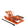 1500-lb Motorcycle ATV Jack Lift, 5"-16" Lifting Range, 6 Locking Positions, Swivel Casters, Bottle Jack, TMG-ALM68