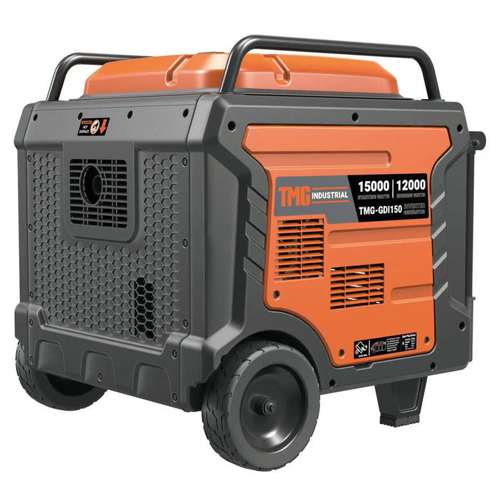 TMG Industrial 15000 Watt Digital Inverter Portable Generator, 10hrs 50% Load Run Time, EPA Compliance, TMG-GDI150