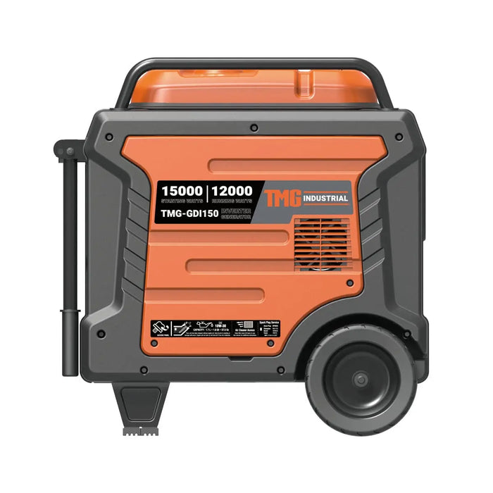 TMG Industrial 15000 Watt Digital Inverter Portable Generator, 10hrs 50% Load Run Time, EPA Compliance, TMG-GDI150