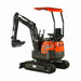 TMG Industrial 1600 KG Mini Compact Excavator, 16 HP Kubota Diesel, KDK Pump, Eaton Motor, 85” Digging Depth, TMG-MVE16