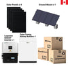 1600w Ground Mount, Pytes Battery 48 V/200 A Off-Grid Solar Kit, Luxpower 6000 XP Inverter, TMG-SP9326