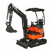 TMG Industrial 1800 KG Mini Compact Excavator, 16 HP Kubota Diesel, KDK Pump, Eaton Motor, 85” Digging Depth, Joystick Control, TMG-MVE18