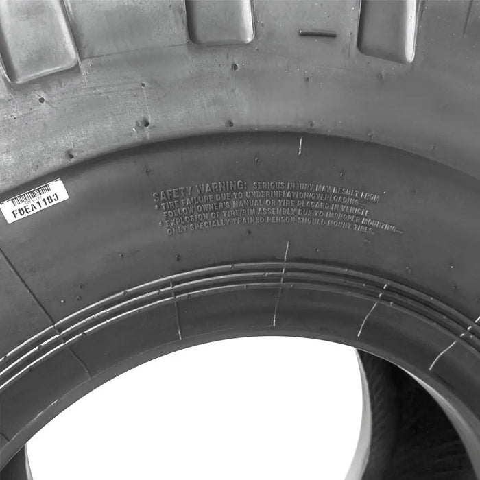 TMG Industrial 20-½” X 25” 20PR Wheel Loader Tire (E3/L3), Pneumatic Tubeless, 59” Outer Diameter, Wide Pattern Block Design, TMG-TR205