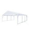 20’ x 20’ Heavy Duty Outdoor Party Tent, PE Tarpaulin Fabric, 6’6" Overhead, 10’ Peak Ceiling, TMG-PT2020A