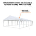 TMG Industrial 20' x 20' Heavy Duty Outdoor Party Tent with Removable Sidewalls and Roll-Up Doors, PE tarpaulin fabric, 6’6” Overhead, 10’ Peak Ceiling, TMG-PT2020F