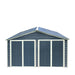 TMG Industrial 20’ x 20’ Metal Garage Shed with 9' High Double Front Doors, 13' Peak Height, Side Entry Door, 400 Sq-Ft Floor Space, TMG-MS2020