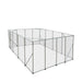 TMG Industrial 20’ x 20’ Outdoor Dog Kennel Playpen, Outdoor Dog Runner, Pet Exercise House, Lockable Gate, 6’ Chain-Link Fence, TMG-DCP2020