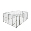 20’ x 20’ Outdoor Dog Kennel Playpen, Outdoor Dog Runner, Pet Exercise House, Lockable Gate, 6’ Chain-Link Fence, TMG-DCP2020