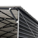 TMG Industrial 20’ x 30’ Metal Shed Carport, 10’ Enclosed Sidewalls, 600 Sq-Ft, 27 GA Corrugated Panels, TMG-MSC2030F