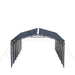 TMG Industrial 20’ x 30’ Metal Shed Carport, 10’ Enclosed Sidewalls, 600 Sq-Ft, 27 GA Corrugated Panels, TMG-MSC2030F