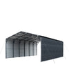 20’ x 30’ Metal Shed Carport, 10’ Enclosed Sidewalls, 600 Sq-Ft, 27 GA Corrugated Panels, TMG-MSC2030F