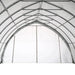 TMG Industrial 20' x 40' Arch Wall Peak Ceiling Storage Shelter with Heavy Duty 17 oz PVC Cover & Drive Through Doors, TMG-ST2041PV(Previously(ST2040PV)