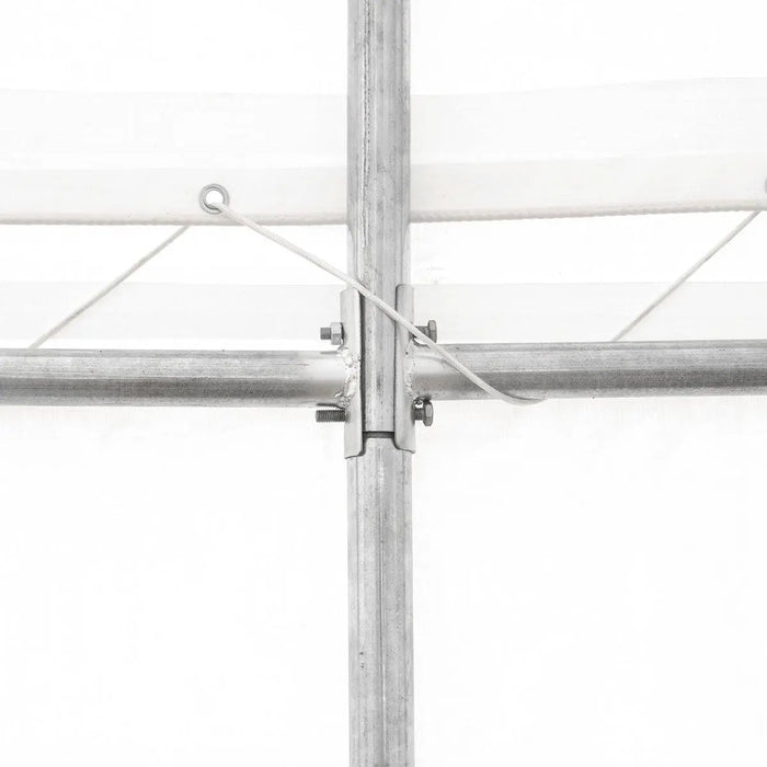 TMG Industrial 20' x 40' Straight Wall Peak Ceiling Storage Shelter with Heavy Duty 17 oz PVC Cover & Drive Through Door, TMG-ST2041V (Previously ST2040V)