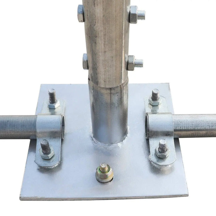 TMG Industrial 20' x 40' Straight Wall Peak Ceiling Storage Shelter with Heavy Duty 17 oz PVC Cover & Drive Through Door, TMG-ST2041V (Previously ST2040V)