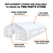 TMG Industrial 20’ x 40’ Tunnel Greenhouse Grow Tent w/12 Mil Ripstop Leno Mesh Cover, Cold Frame, Roll-up Windows, Peak Ceiling Roof, TMG-GH2040